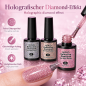 Preview: 3er UV Nagellack Set - Nail Polish Holo Diamond Glitter